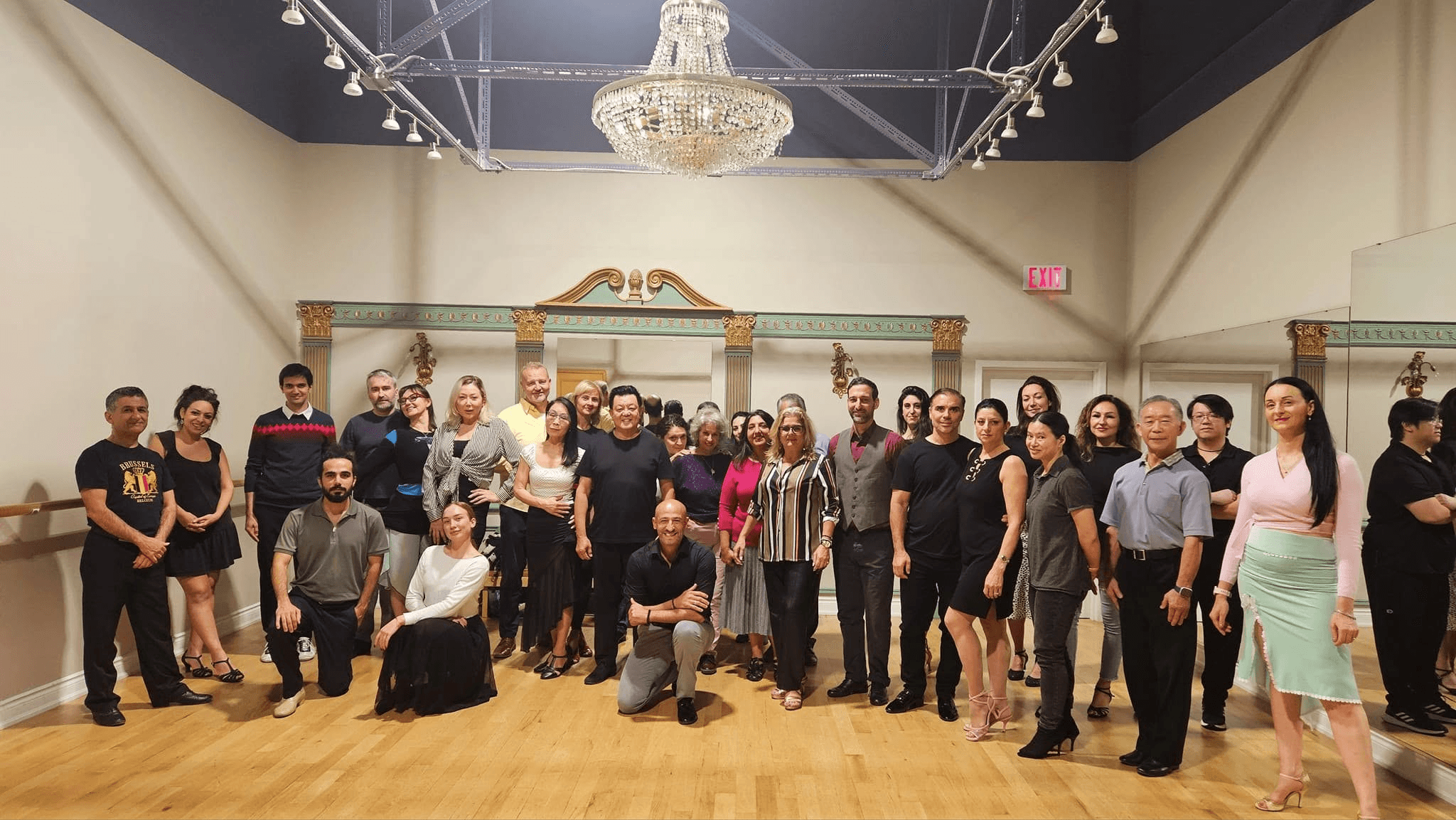 Tango Pi community gathered together in the DanceMania studio